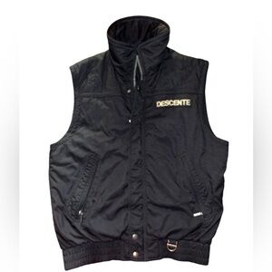 Descente Black Vintage Ski Vest Size S